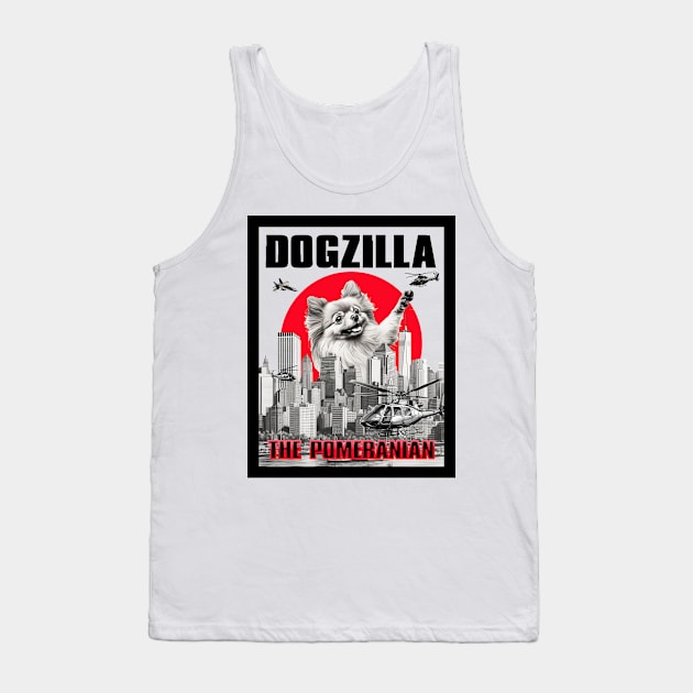 Dogzilla: The Pomeranian Tank Top by DreaminBetterDayz